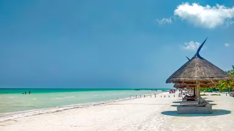 Strand på Holbox